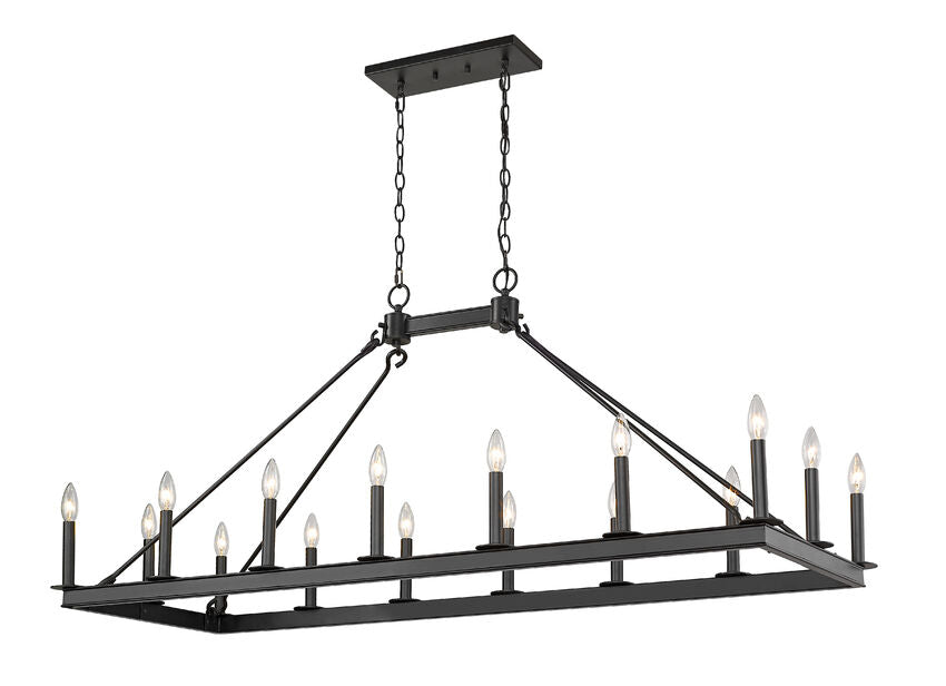 Z-Lite Barclay Linear Chandelier  482-16L-MB